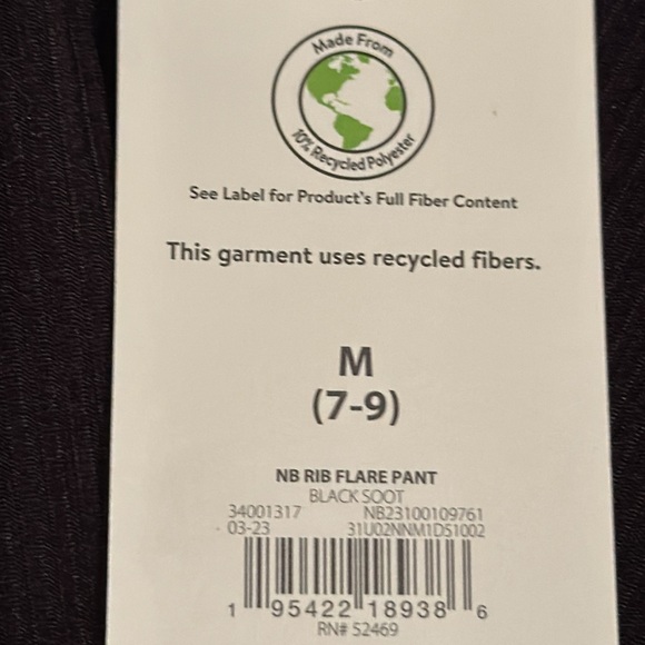 No Boundaries womens black ribbed flare pants casual dressy bottoms Medium (7-9) - Picture 4 of 8